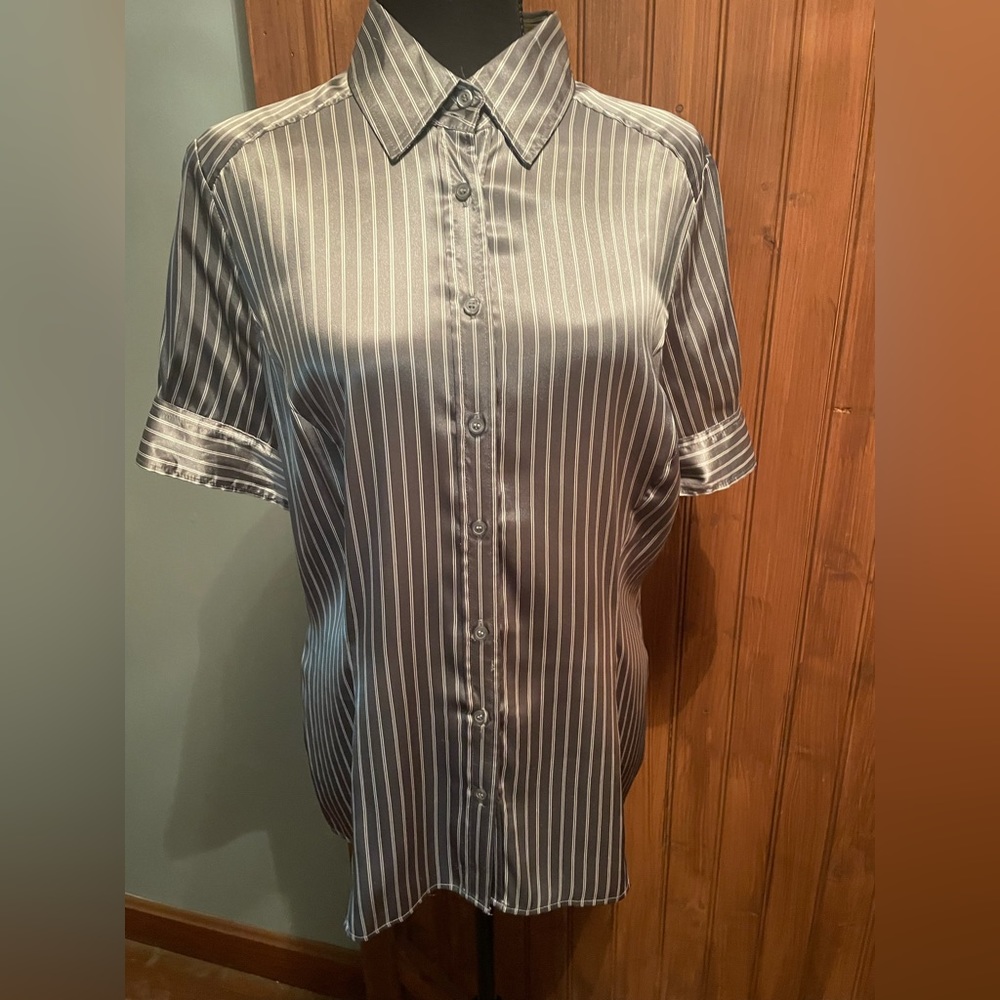 Grey pin striped Blouse